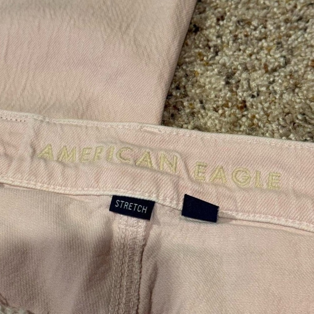 American Eagle Light Pink Denim Shorts